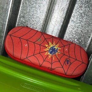 Kids Red Spider Web Pencil Case - Spider Man Design